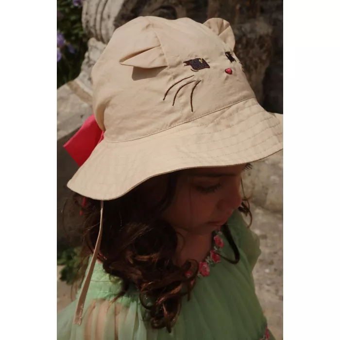 Palarie de soare cu protectie UV 50+ - KITTY - SOFT PINK - Konges Sløjd