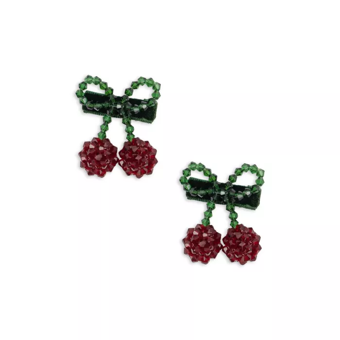 Agrafa din margelute pentru fetite - set de 2 - CHERRY - Konges Sløjd