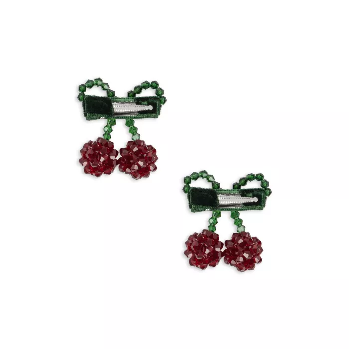 Agrafa din margelute pentru fetite - set de 2 - CHERRY - Konges Sløjd