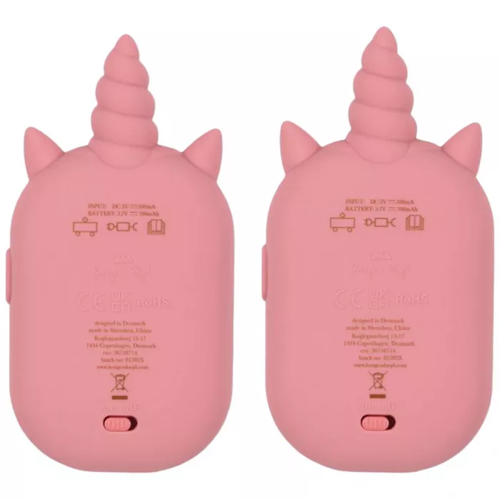 Set de walkie talkie din silicon - UNICORN - SPARKLING PINK - Konges Sløjd