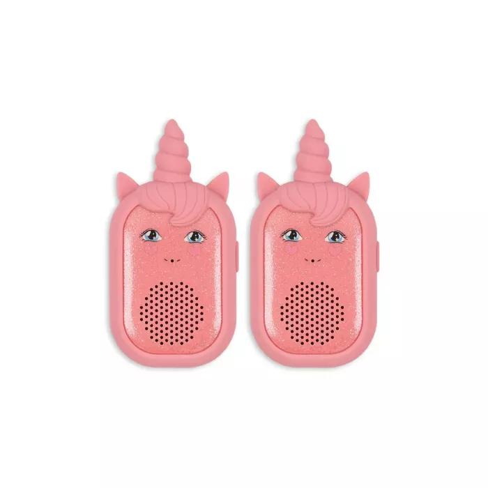 Set de walkie talkie din silicon - UNICORN - SPARKLING PINK - Konges Sløjd