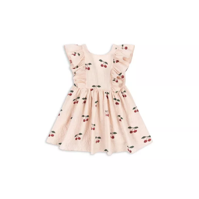 Rochita din bumbac organic - ELIN - MA GRANDE CERISE PINK - Konges Sløjd