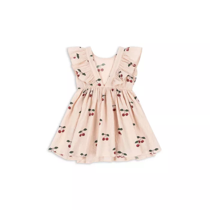 Rochita din bumbac organic - ELIN - MA GRANDE CERISE PINK - Konges Sløjd