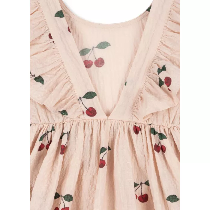 Rochita din bumbac organic - ELIN - MA GRANDE CERISE PINK - Konges Sløjd