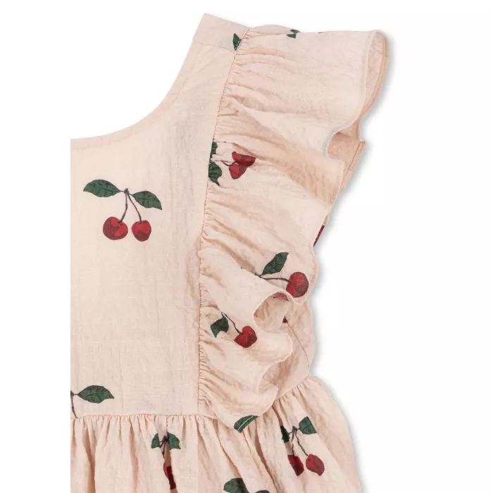 Rochita din bumbac organic - ELIN - MA GRANDE CERISE PINK - Konges Sløjd