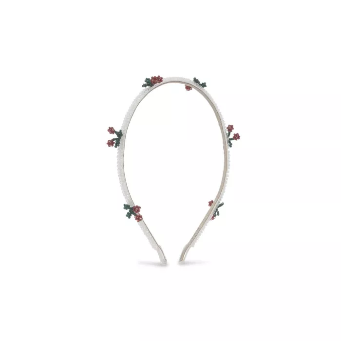 Cordeluta handmade cu margele de sticla - PEARLY CHERRY - MULTI - Konges Sløjd