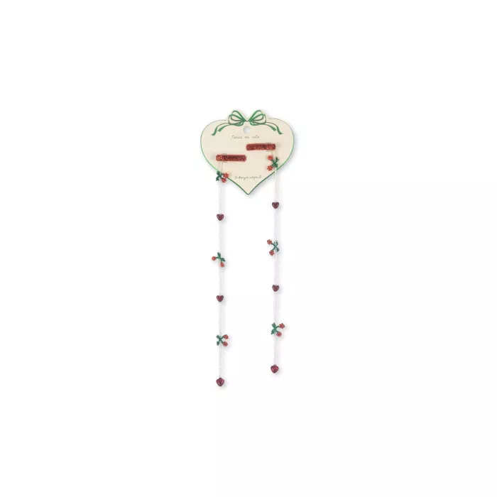 Agrafa decorativa din margelute pentru fetite - set de 2 - CHERRY - Konges Sløjd