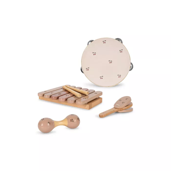 Set de instrumente muzicale din lemn FSC - CHERRY - Konges Sløjd