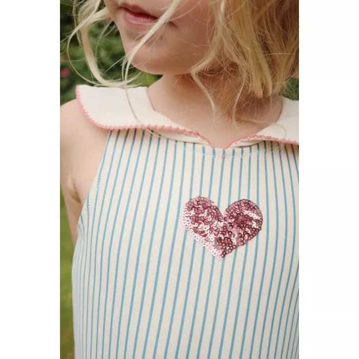 Costum de baie intreg cu protectie UV 50+ - GINA - BLUE STRIPE - Konges Sløjd