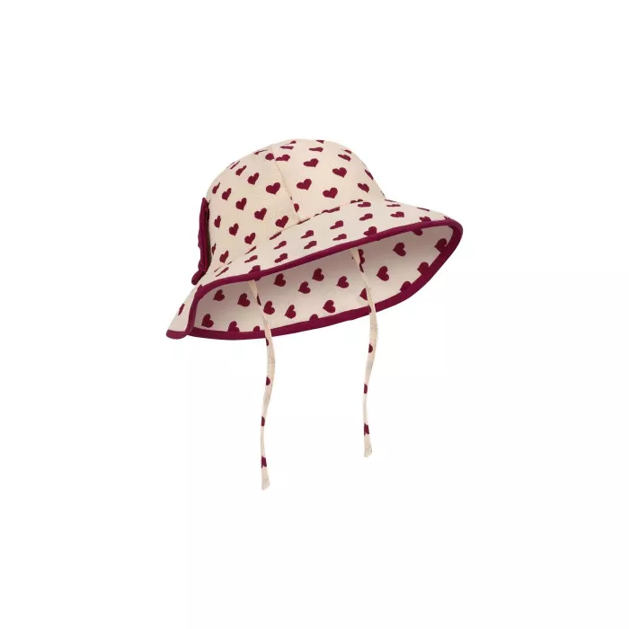 Palarie de soare cu protectie UV 50+ BOWIE - COEUR SANGRIA - Konges Sløjd