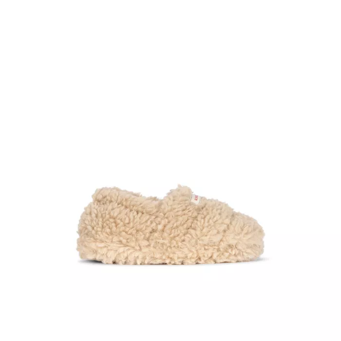 Papuci de casa din material teddy GLOBE - CREAM OFF WHITE - Konges Sløjd