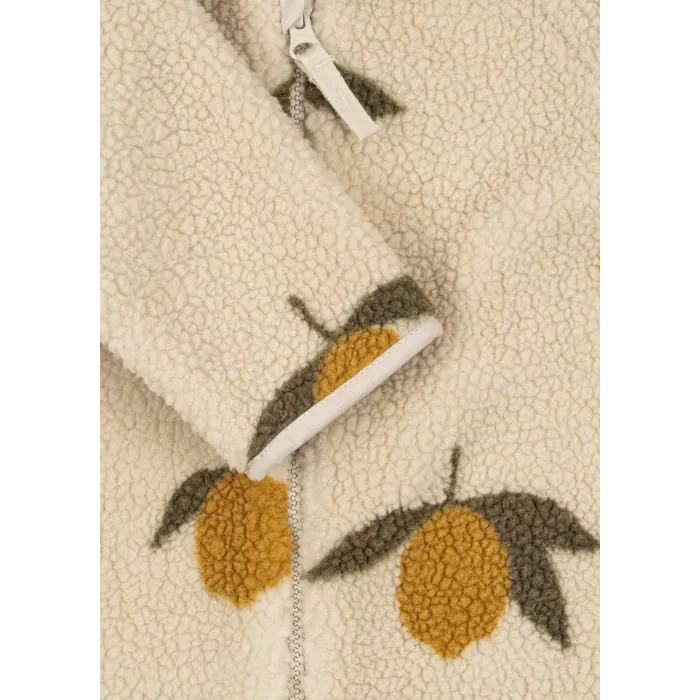 Salopeta captusita din material teddy - MON GRAND CITRON - Konges Sløjd