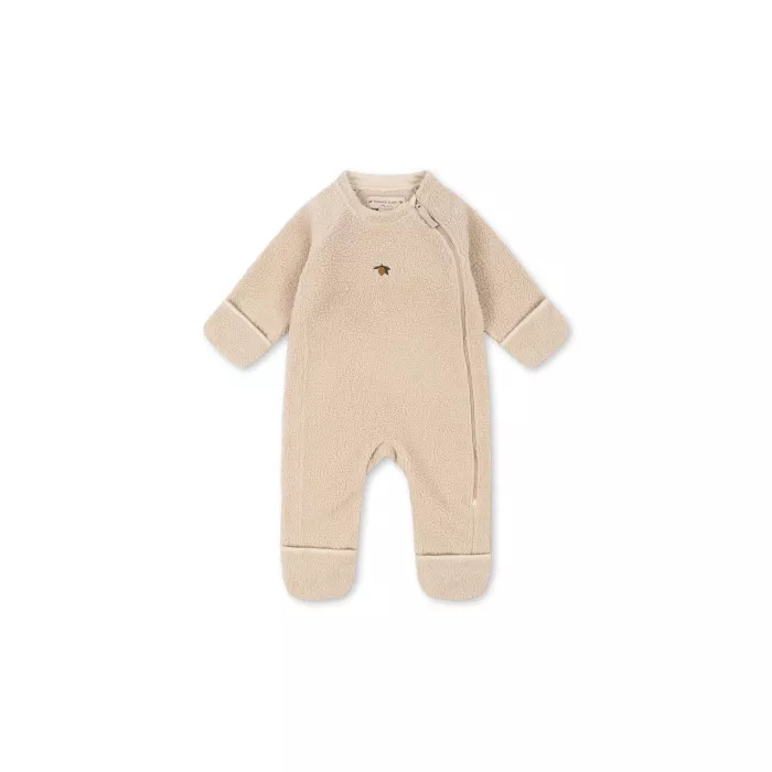 Salopeta pentru bebelusi din material teddy SAFA - OXFORD TAN - Konges Sløjd