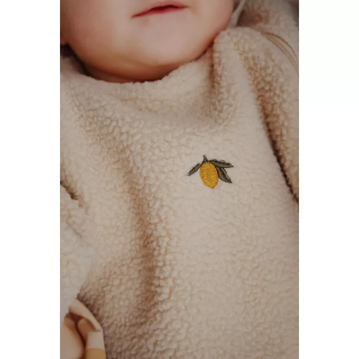 Salopeta pentru bebelusi din material teddy SAFA - OXFORD TAN - Konges Sløjd