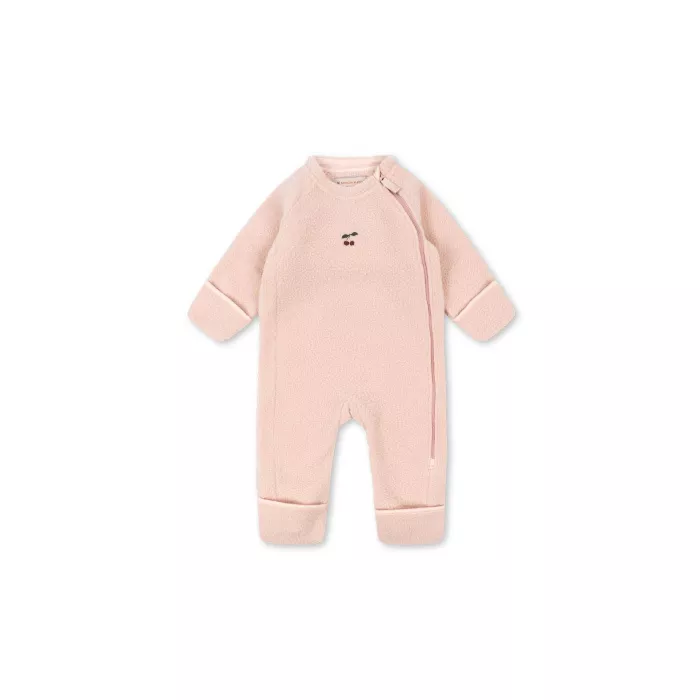 Salopeta pentru bebelusi din material teddy SAFA - ROSE SMOKE - Konges Sløjd