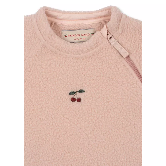 Salopeta pentru bebelusi din material teddy SAFA - ROSE SMOKE - Konges Sløjd