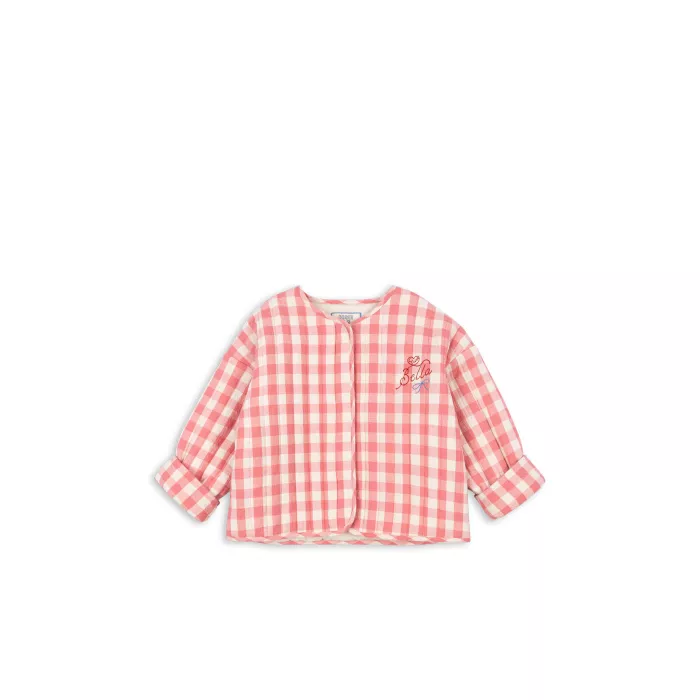 Jacheta editie speciala Rosie Huntington Whiteley - Bella - PEACH BLOSSOM CHECK - Konges Sløjd