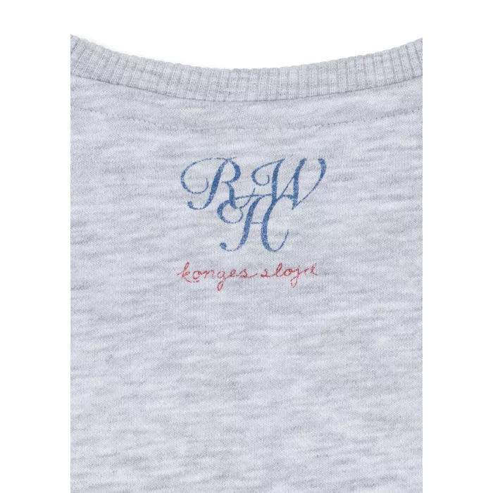 Bluza din bumbac organic editie speciala Rosie Huntington Whiteley - Jack - LIGHT GREY MELANGE  - Konges Sløjd