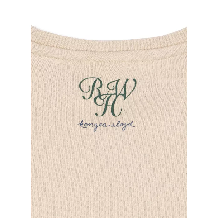 Bluza din bumbac organic editie speciala Rosie Huntington Whiteley - ROLLER SWEAT - SUMMER SAND - Konges Sløjd
