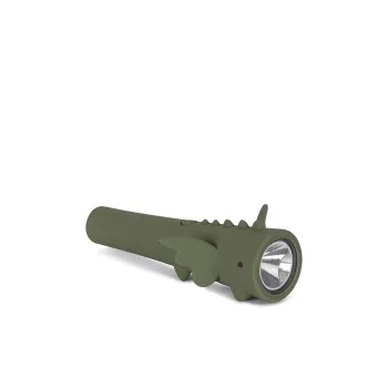 Lanterna din silicon cu LED si incarcare USB - DRAGON - Olivine - Konges Sløjd