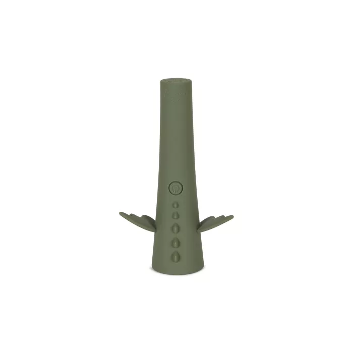 Lanterna din silicon cu LED si incarcare USB - DRAGON - Olivine - Konges Sløjd