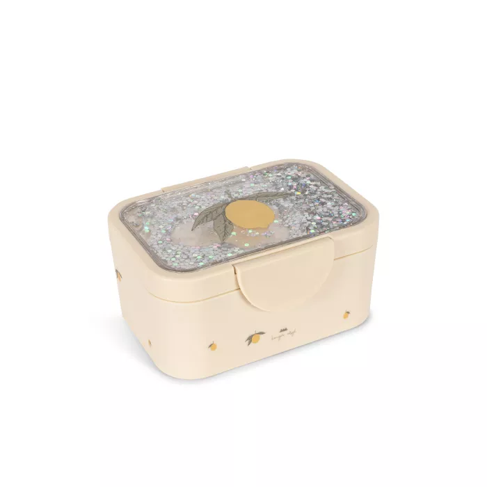 Caserola pentru pranz cu glitter - LEMON - Konges Sløjd