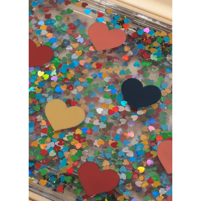 Caserola pentru pranz cu glitter - BON COEUR COLORÉ - Konges Sløjd