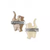 Agrafa cu clips din rasina pentru fetite - set 2 bucati - KITTY BOW - Konges Sløjd