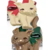 Agrafa cu clips din rasina pentru fetite - set 2 bucati - KITTY BOW - Konges Sløjd