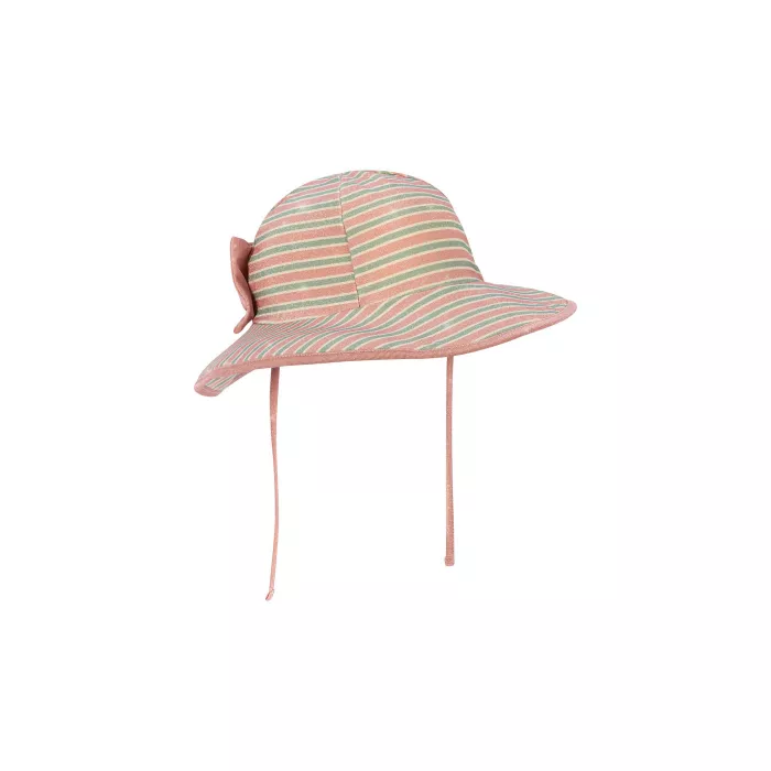 Palarie de soare BOWWOW - BLUSH STRIPE - Konges Sløjd