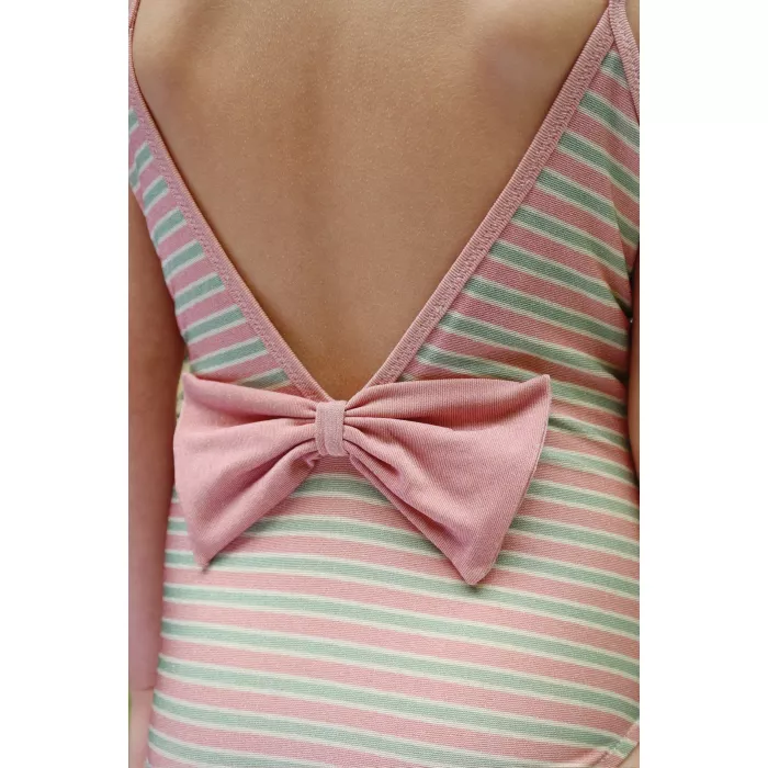 Costum de baie intreg BOWWOW - BLUSH STRIPE - Konges Sløjd