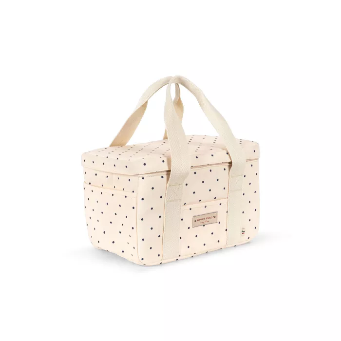 Geanta termoizolanta pentru picnic CARL - NAVY DOTS - Konges Sløjd