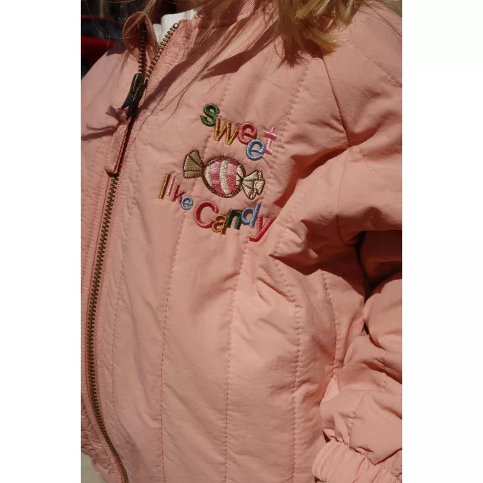 Jacheta bomber pentru copii  Juno - Candy - CAMEO BROWN - Konges Sløjd