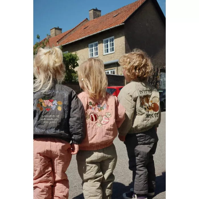 Jacheta bomber pentru copii  Juno - Candy - CAMEO BROWN - Konges Sløjd