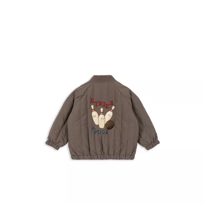 Jacheta bomber pentru copii  Juno - Strike - WALNUT - Konges Sløjd