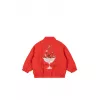 Jacheta bomber pentru copii  cu paiete Juno - FIERY RED - Konges Sløjd
