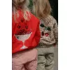 Jacheta bomber pentru copii  cu paiete Juno - FIERY RED - Konges Sløjd
