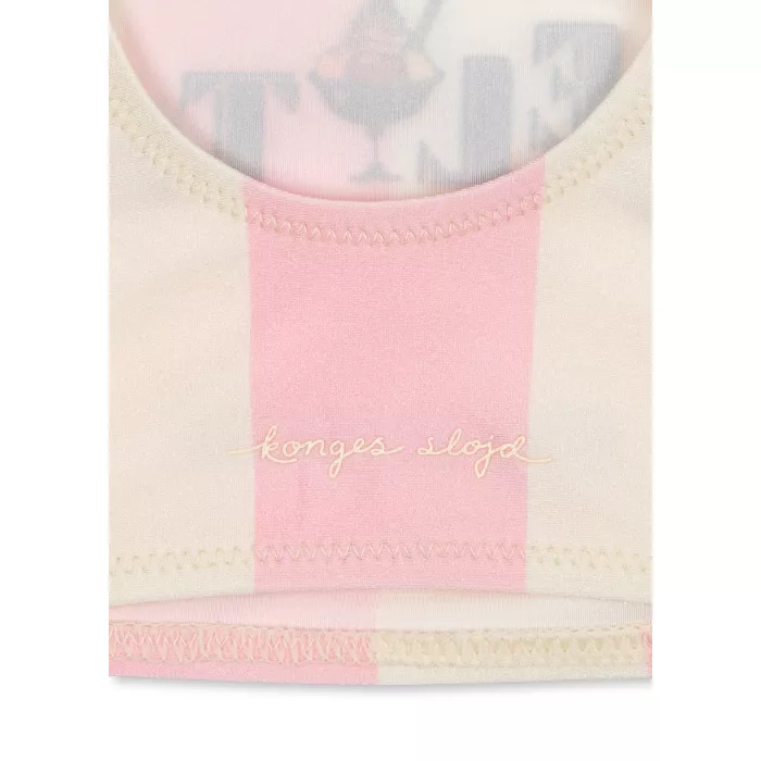 Costum de baie din doua piese POMIA - CANDY ROSE STRIPE - Konges Sløjd