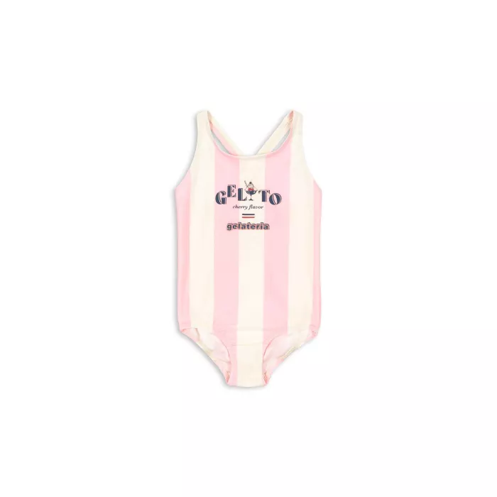 Costum de baie intreg POMIA - CANDY ROSE STRIPE - Konges Sløjd