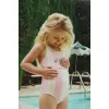 Costum de baie intreg POMIA - CANDY ROSE STRIPE - Konges Sløjd