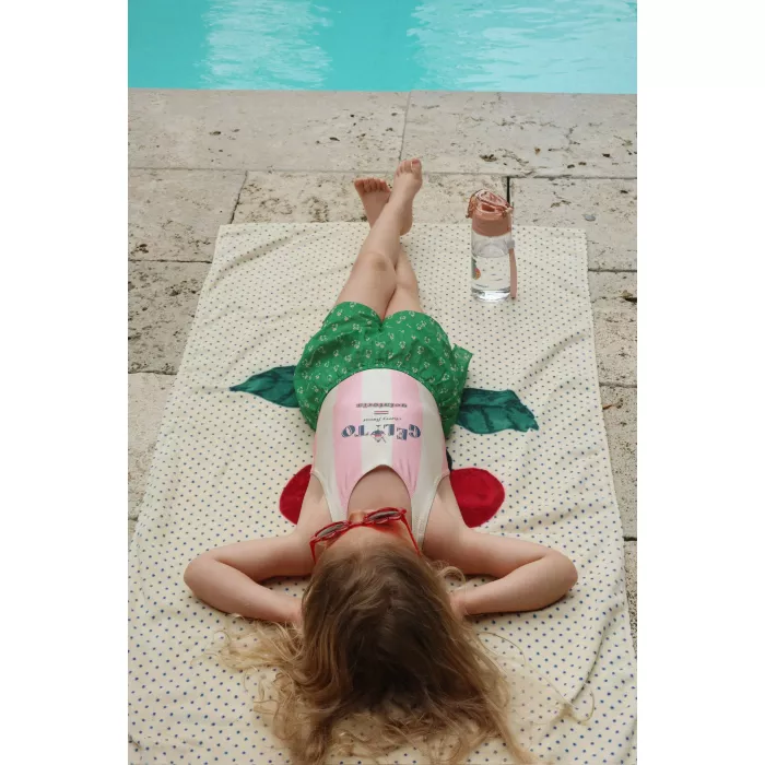 Costum de baie intreg POMIA - CANDY ROSE STRIPE - Konges Sløjd