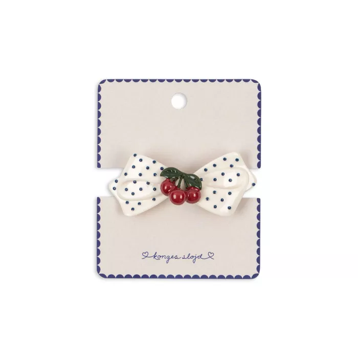 Agrafa cu clips din rasina pentru fetite - CHERRY DOT - Konges Sløjd