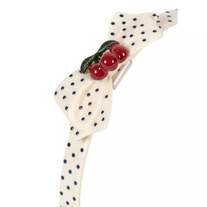 Cordeluta cu fundita din rasina - CHERRY DOT -  Multi - Konges Sløjd