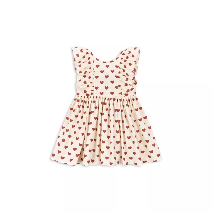 Rochita din bumbac organic CIANNA - AMOUR ROUGE - Konges Sløjd