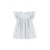 Rochita Coco din bumbac organic - CHERRY BLUE COEUR - Konges Sløjd