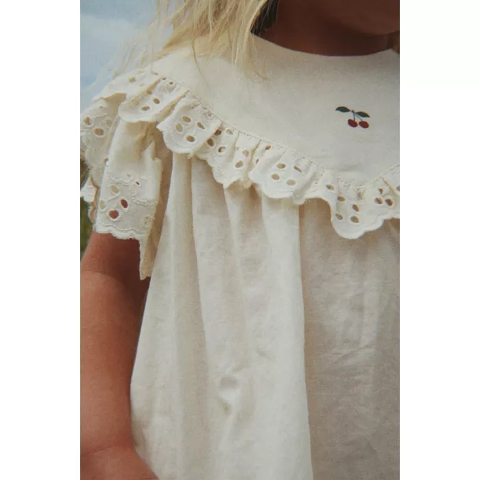 Rochita Posey din bumbac organic - ANTIQUE WHITE - Konges Sløjd