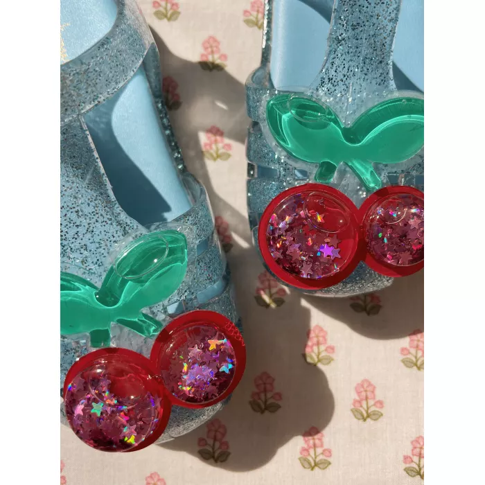 Sandale pentru copii LILO - GLITTER BLUE - Konges Sløjd
