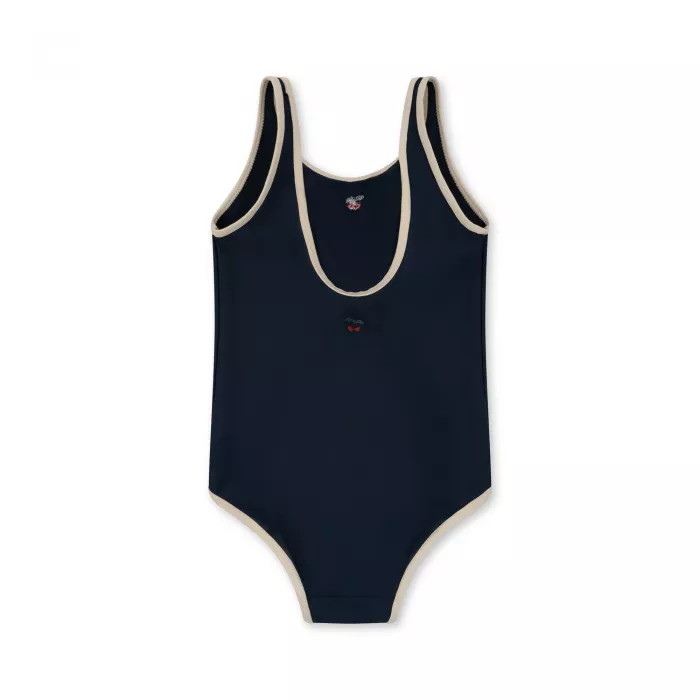 Costum de baie intreg Manon din material reciclat GRS - DRESS BLUE - Konges Sløjd