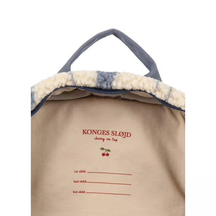 Rucsacdin material teddy  Jody - Swan  - Konges Sløjd