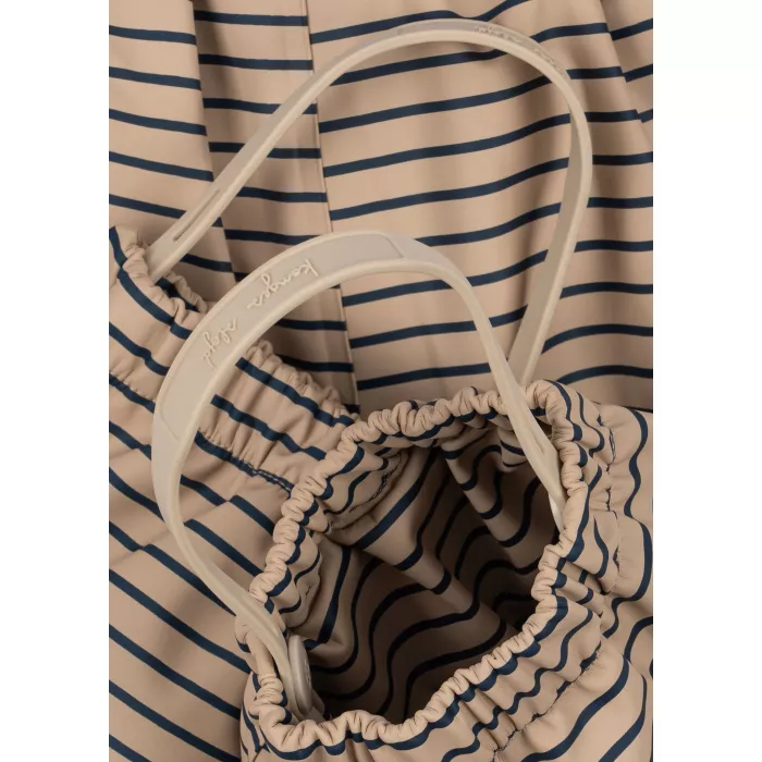 Costum impermeabil pentru ploaie captusit cu fleece - RAINY PALME - STRIPE LA MER - Konges Sløjd